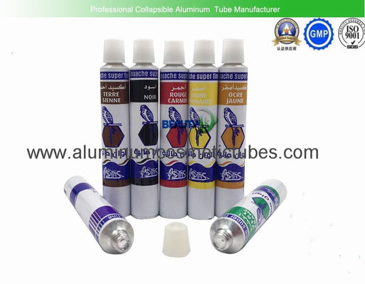 China Hot Stamping Aluminum Paint Tubes 85mm Length 5ml - 150ml Volume Offset Printing supplier