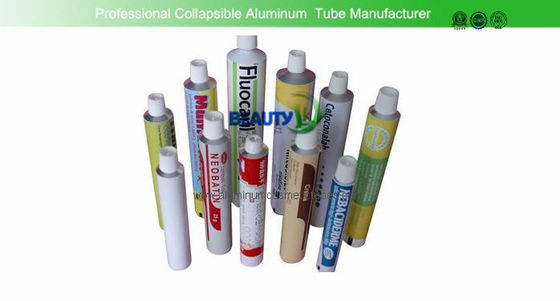 China 100mm Length Empty Aluminum Paint Tubes 20g Pharmaceutical Packaging Custom Logo supplier